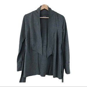 Champion Womens Cardigan Size XL Lightweight Gray Belted cotton blend